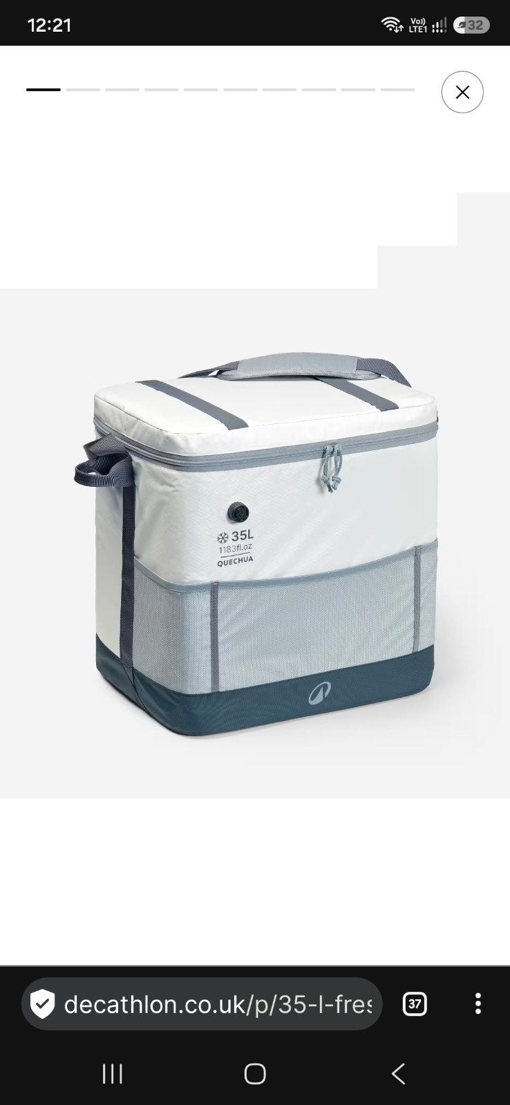 Cooler self inflatable Decathlon 35L, Caravanes & Camping, Accessoires de camping, Enlèvement