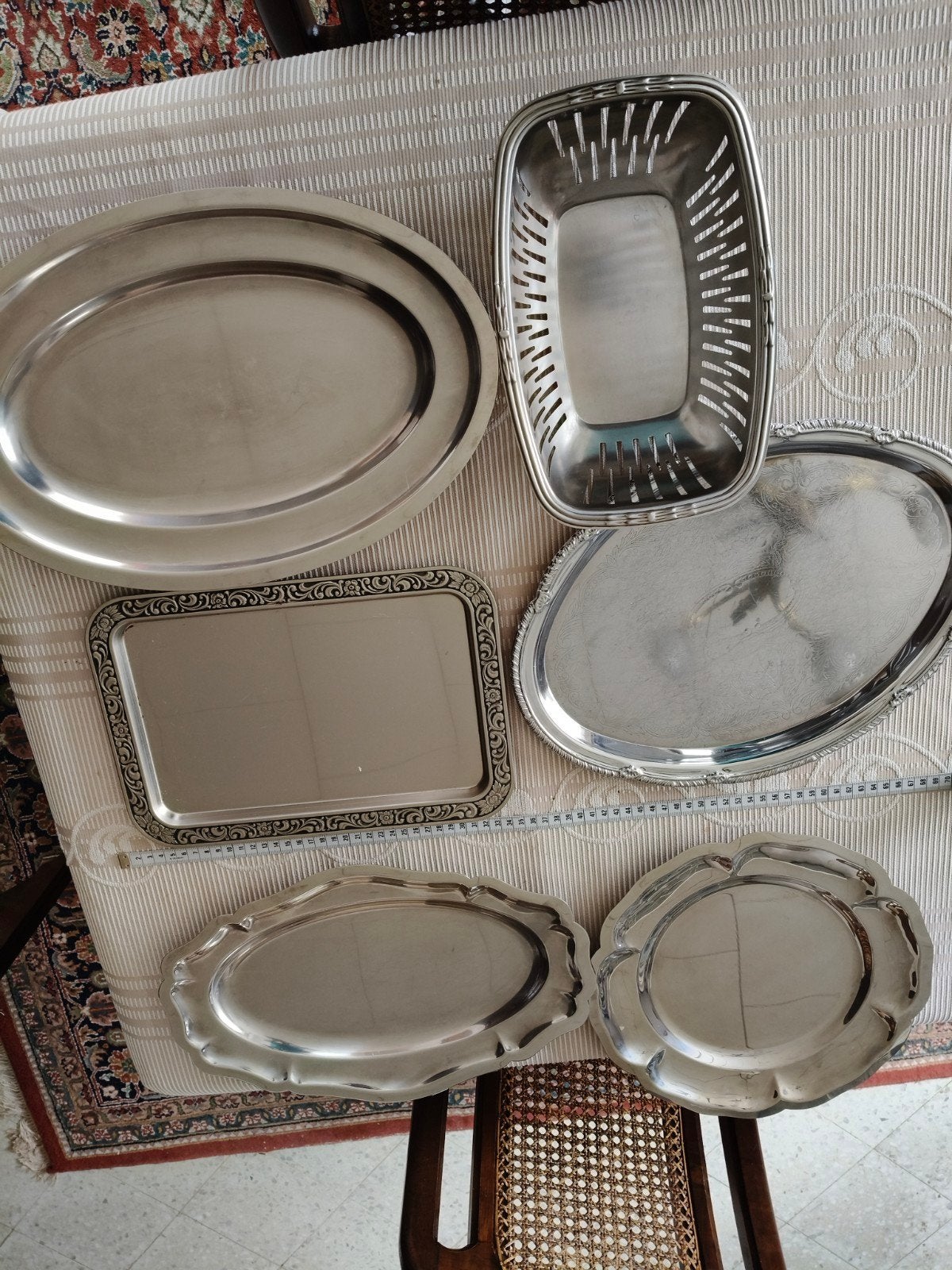 allerlei Inox schalen, Ophalen, Gebruikt, Metaal