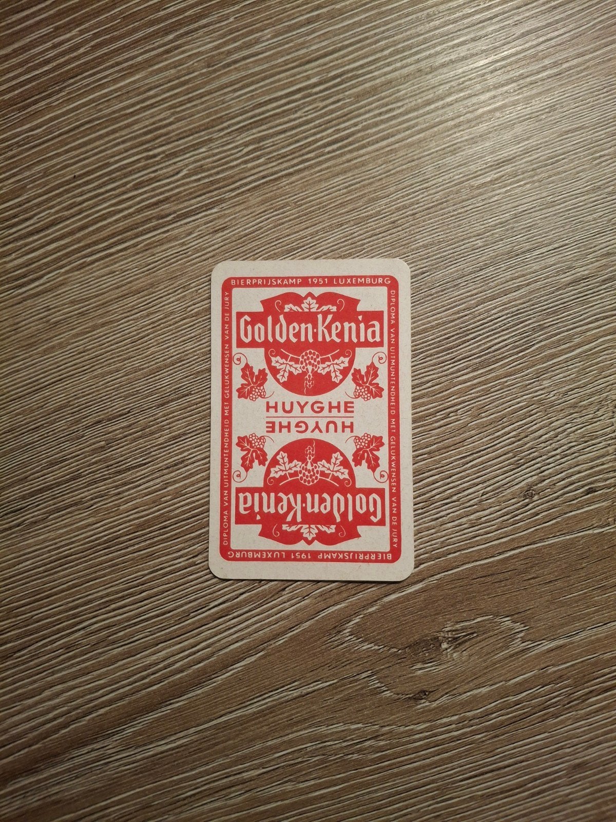 Oude speelkaart golden kenia, Verzamelen, Ophalen of Verzenden
