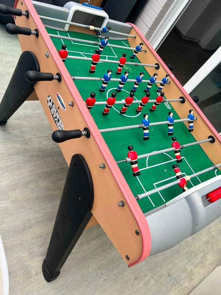 voetbaltafel, Ophalen, Gebruikt