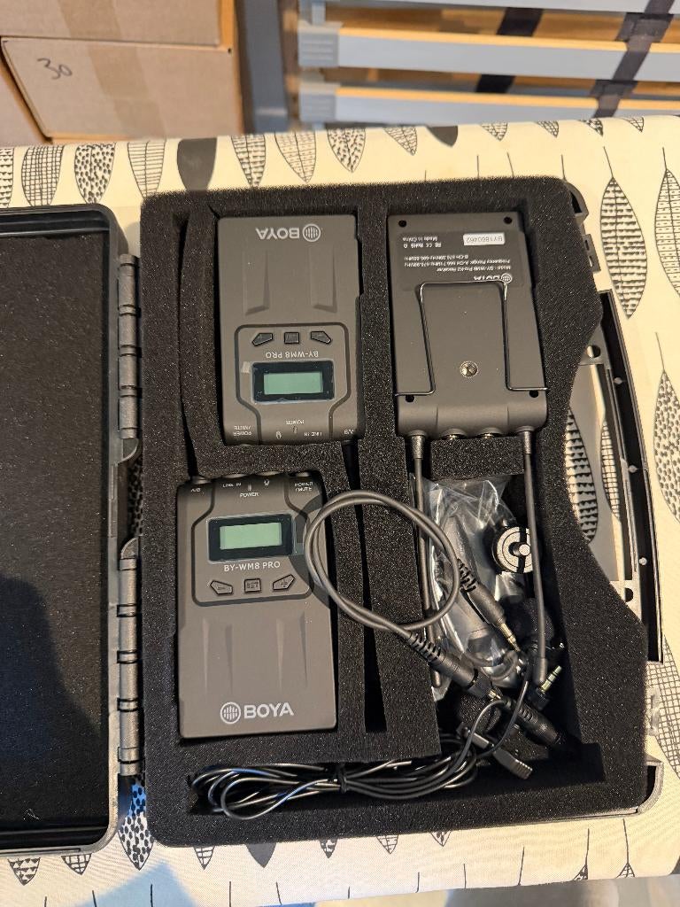 Microfoon 2x & receiver - boya by-wm8 pro-k2, Muziek en Instrumenten, Microfoons, Ophalen of Verzenden, Zo goed als nieuw, Overige typen