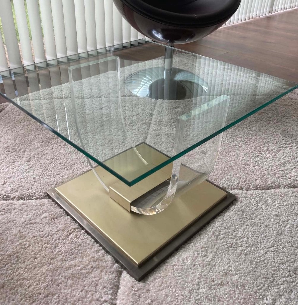 Salontafel/koffietafel - By Belgo Chrome, Ophalen, Overige materialen, Gebruikt, 50 tot 100 cm