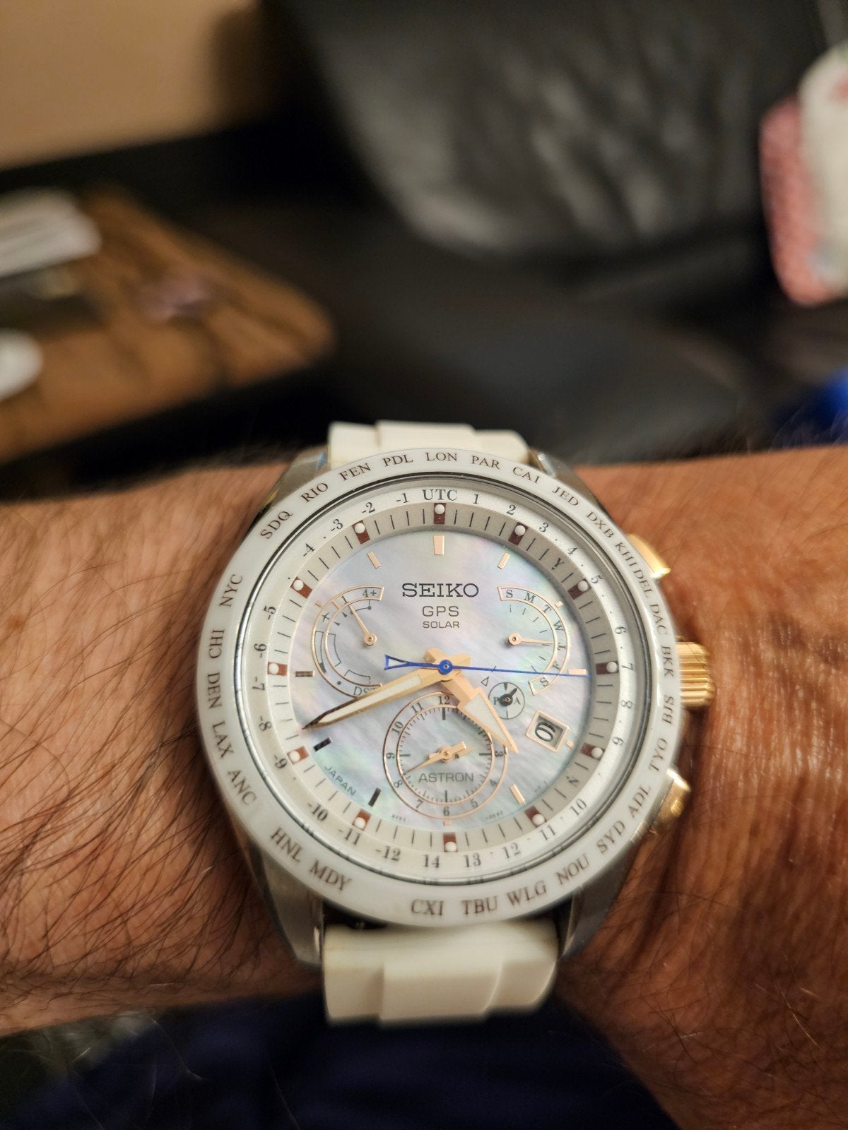 Seiko Astron GPS / Solar horloge, Montre-bracelet, Seiko, Comme neuf, Enlèvement