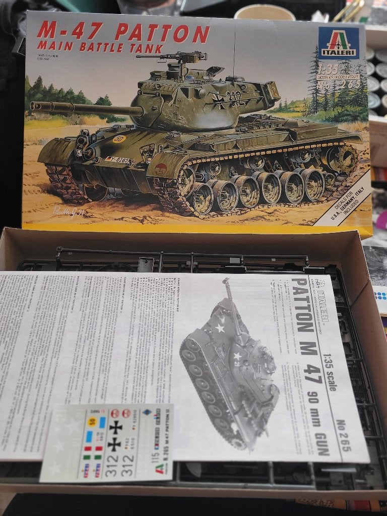 ITALERI 1/35 M-47 PATTON, Hobby en Vrije tijd, Modelbouw | Auto's en Voertuigen, Tank, Italeri, 1:32 tot 1:50, Ophalen of Verzenden