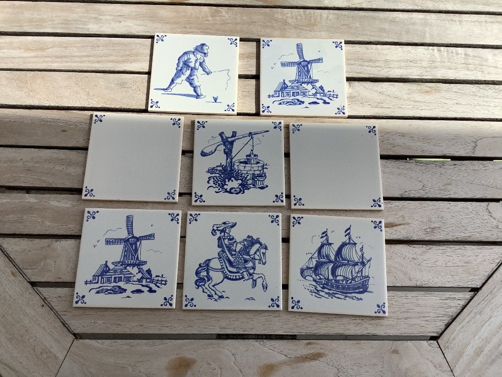 Tegeltjes Delft figuur, Ophalen