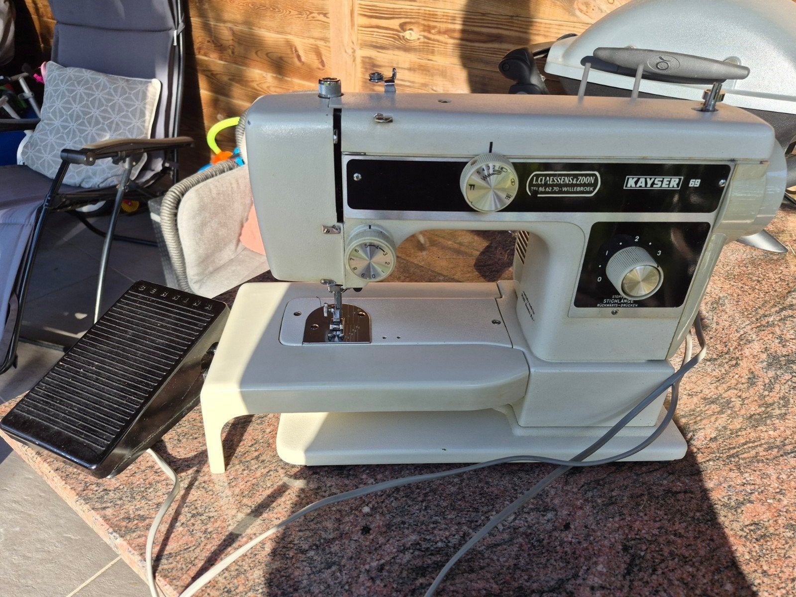vintage naaimachine kayser, Antiek en Kunst, Ophalen