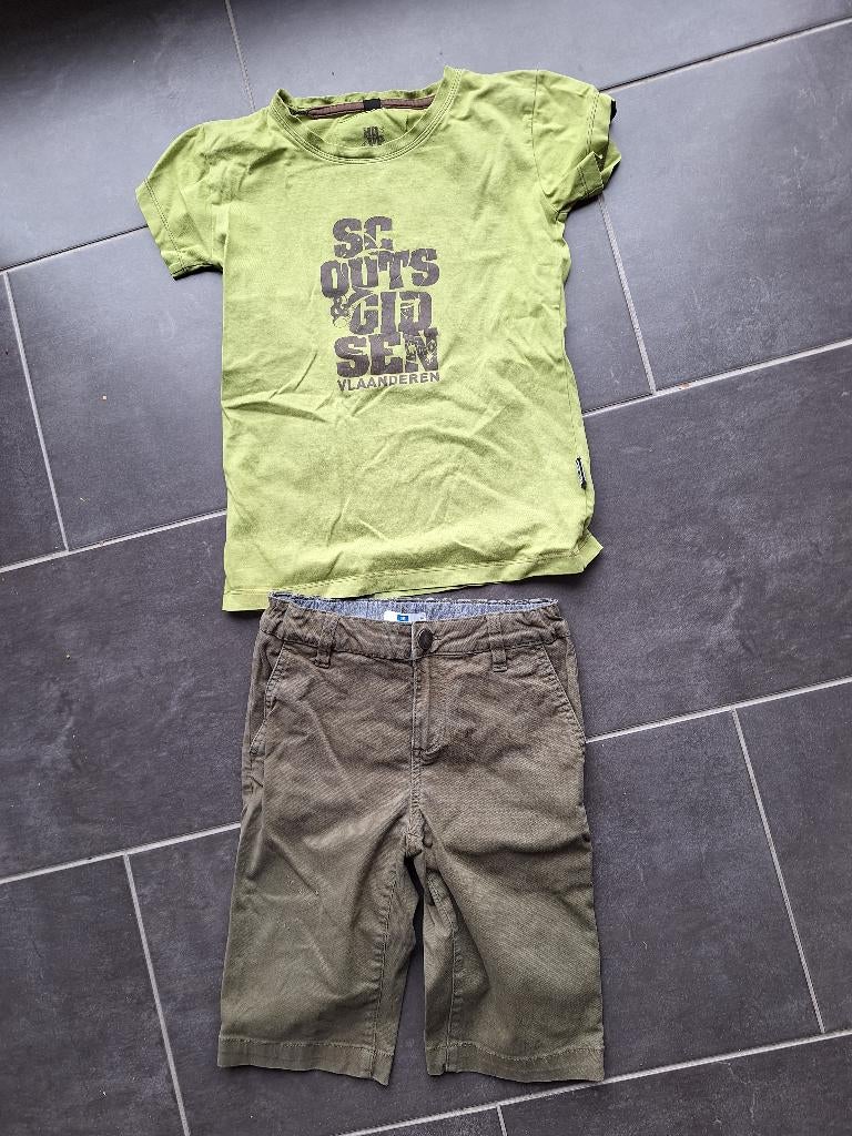 Scouts kleren 9/11 jaar (t-shirt + short), Ophalen, Gebruikt, Kleding
