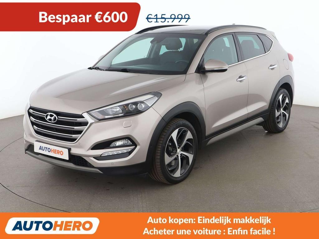 Hyundai Tucson 1.7 CRDi Classic blue 2WD (automatique), Autos, Hyundai, Cuir, Achat, 129 g/km, Beige