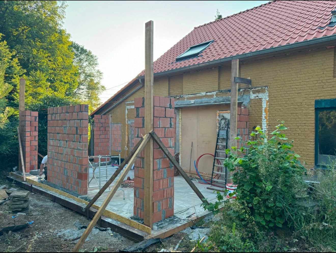 Poutrel steken, afbreken, dakwerken,Ruwbouw,Renovatie, Enlèvement