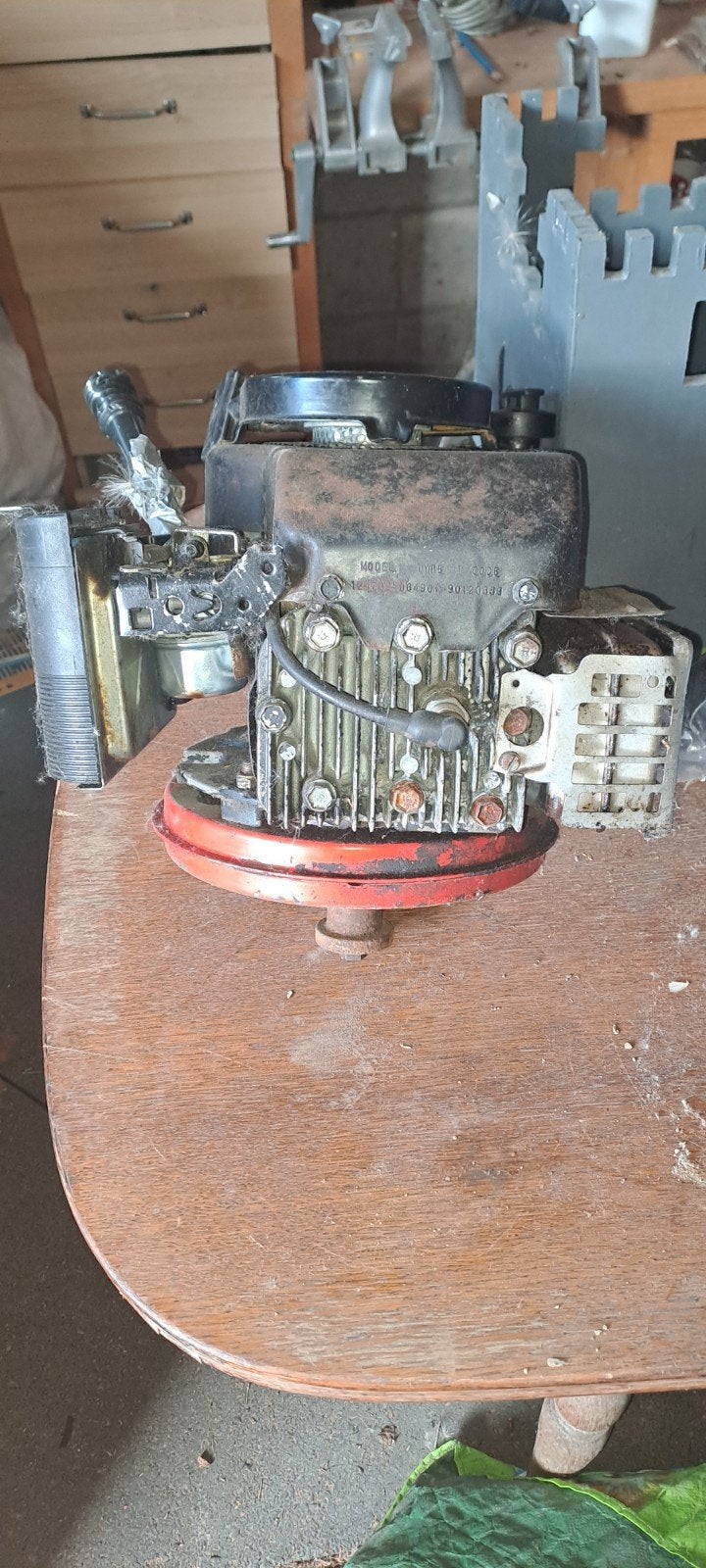 Grasmaaier motor, Ophalen, Gebruikt