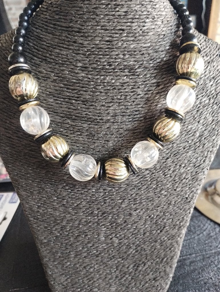 Halsketting, Handtassen en Accessoires, Kettingen, Ophalen of Verzenden, Gebruikt, Overige kleuren, Kunststof