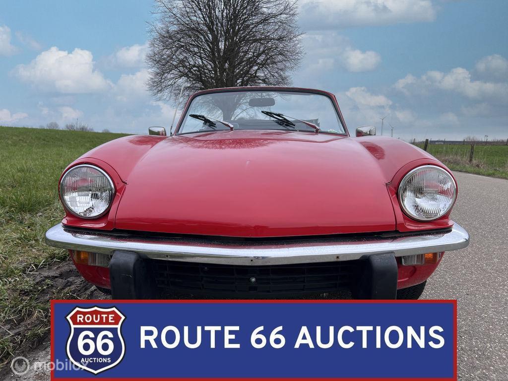Triumph Spitfire Mk 4 | 1972 | Route 66 Auctions, Auto's, Triumph, Zwart, Bedrijf, Handgeschakeld