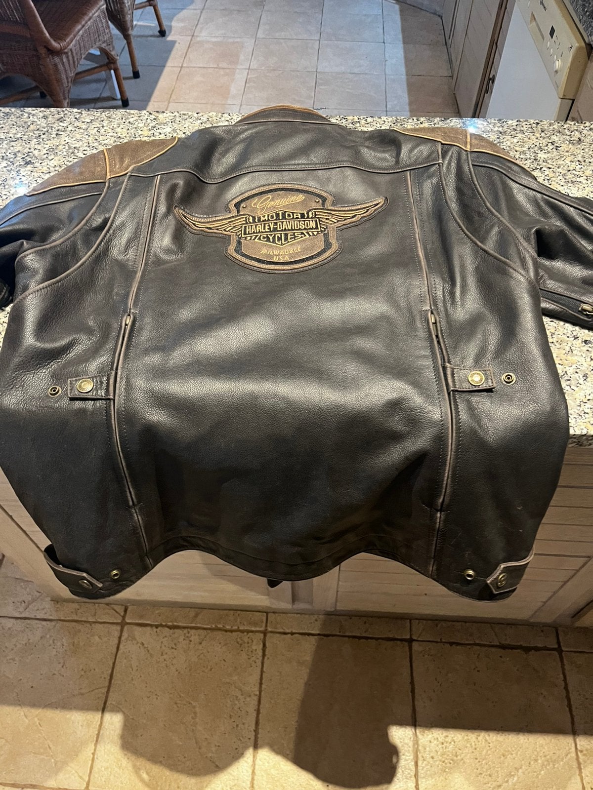 Veste en cuir Harley-Davidson Trostel pour homme, Motos, Enlèvement ou Envoi, Neuf, sans ticket, Hommes, Manteau | cuir