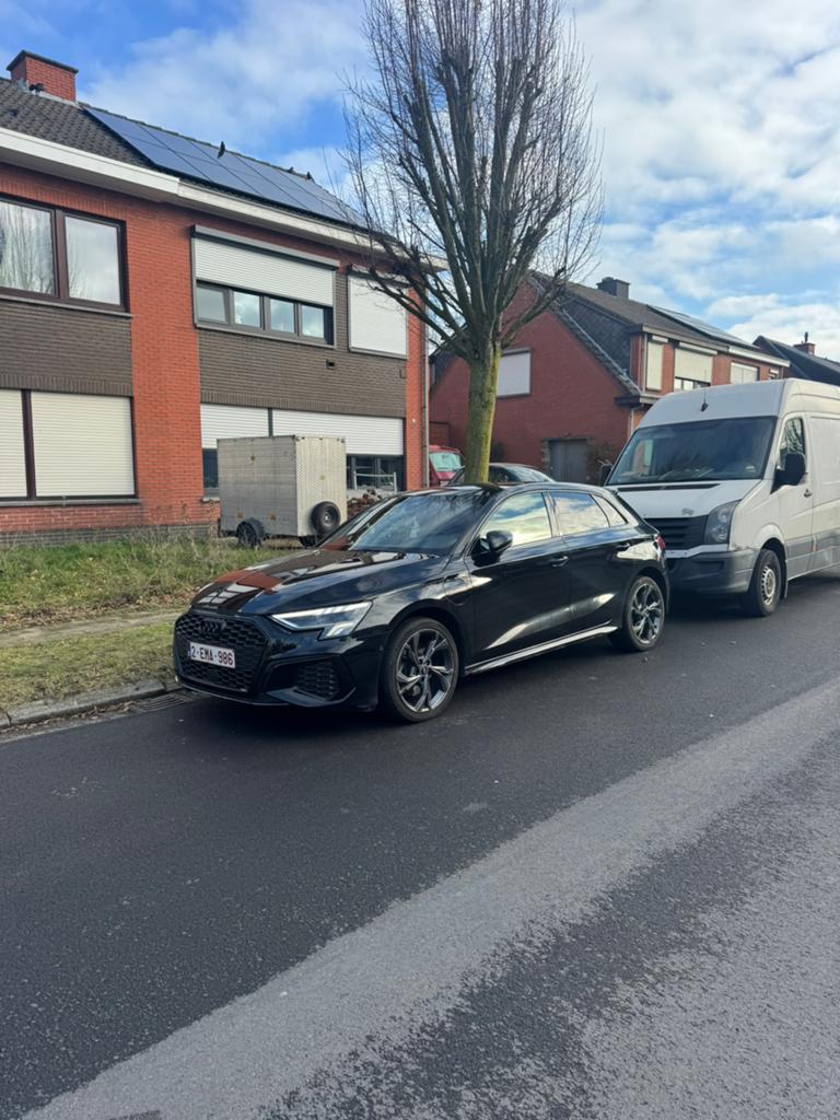 Audi A3, Automaat, Leder en Stof, Zwart, 5 deurs