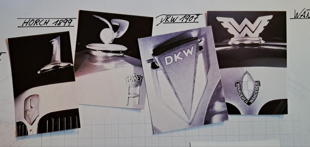 AUDI NSU DKW HORCH WANDERER Originele poster 90ties, Ophalen of Verzenden