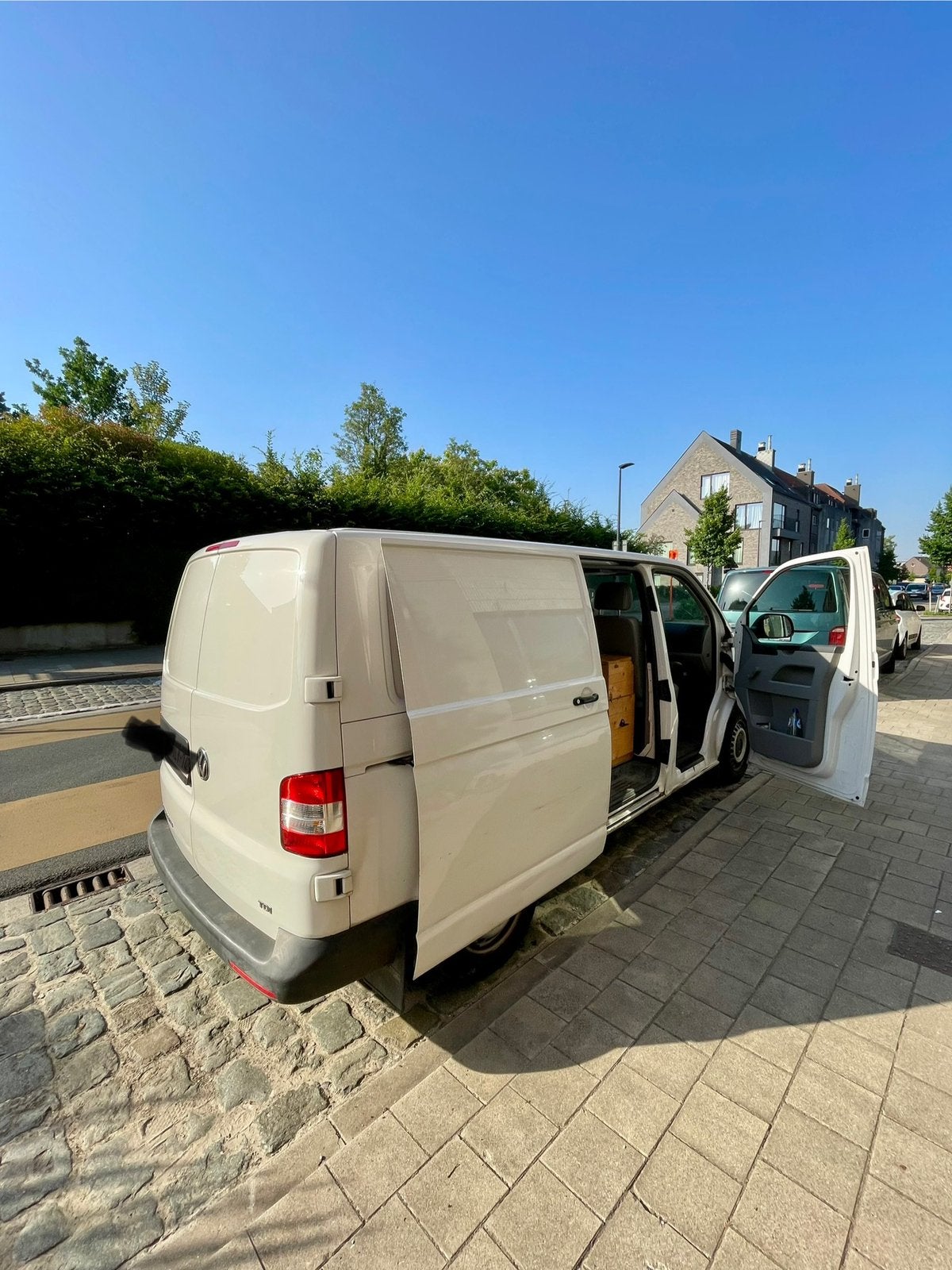 VW T5 Transporter 2.0 TDI CAMPER, Auto's, Volkswagen, Stof, Wit, Grijs, Particulier
