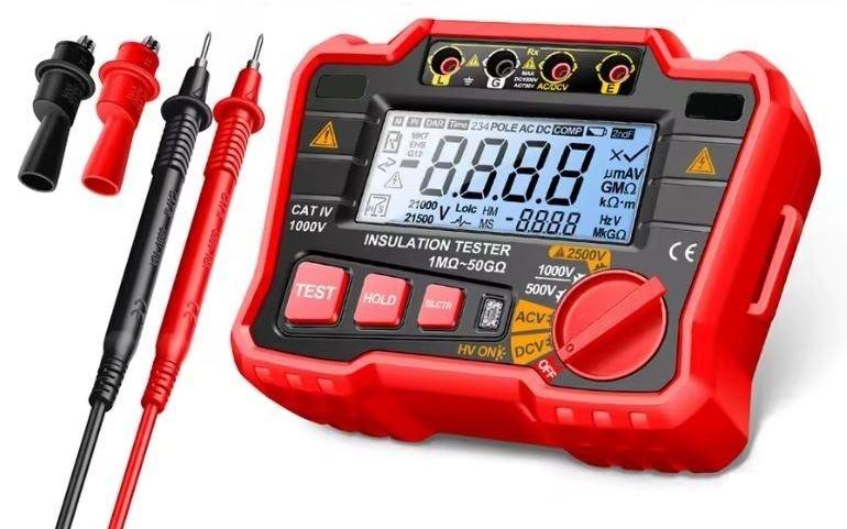 NIEUW IN DOOS 2500V Megger Isolatietester, Doe-het-zelf en Bouw, Meetapparatuur, Nieuw, Elektriciteit, Verzenden
