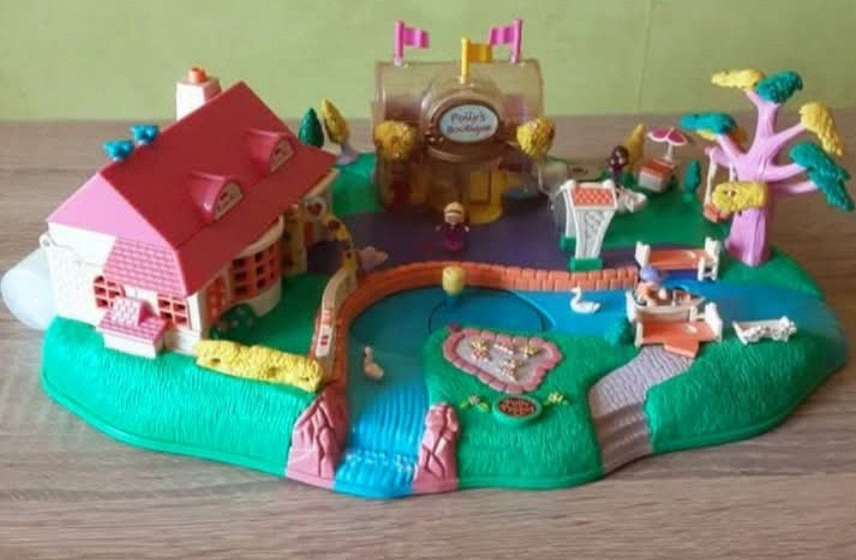 Vintage Polly Pocket Magical Moving Pollyville (prima staat), Ophalen