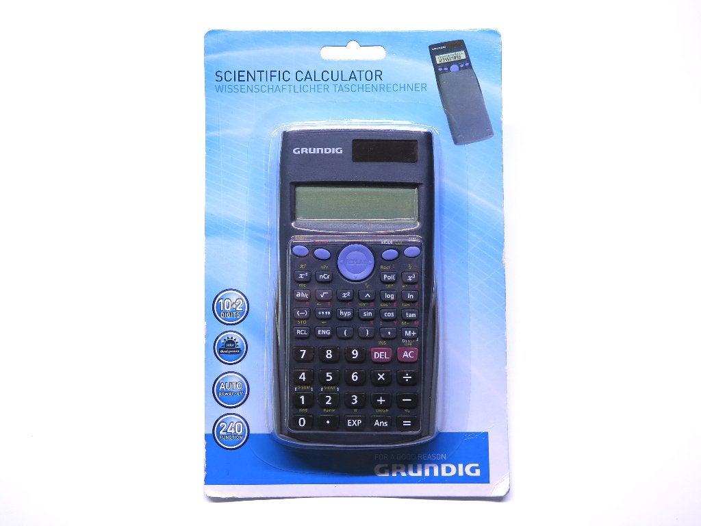 Calculatrice scientifique pour études secondaires, Enlèvement, Neuf
