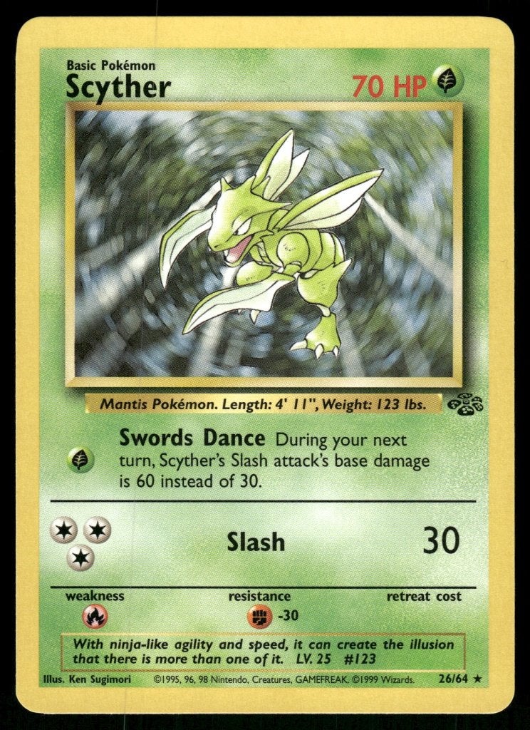Scyther 26/64 - Jungle (NM), Hobby en Vrije tijd, Verzamelkaartspellen | Pokémon, Gebruikt, Verzenden