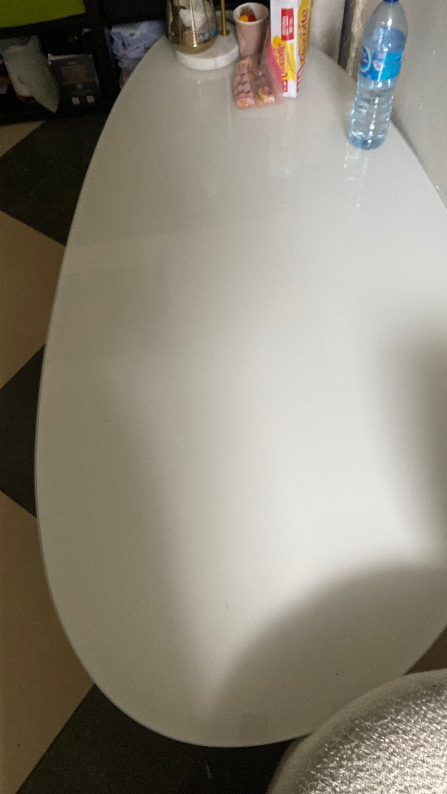 Moderne salon tafel, Ophalen, Zo goed als nieuw, Glas