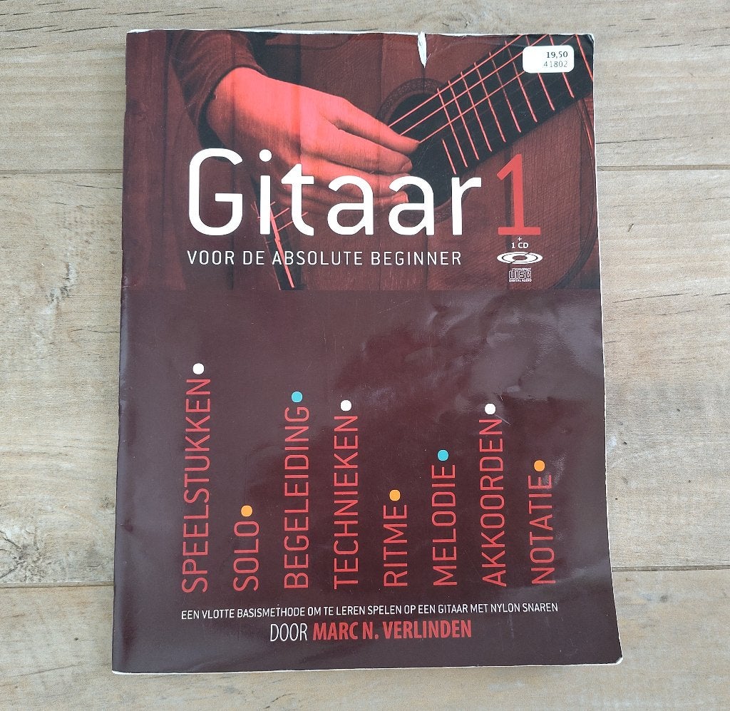 GITAAR 1 - Marc N. Verlinden, Boeken, Gelezen, Instrument, Ophalen of Verzenden, Marc N. Verlinden