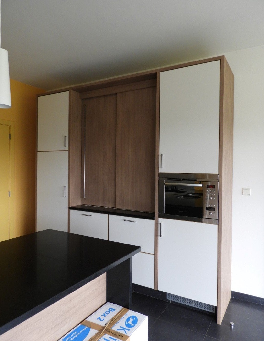 Keuken in perfecte staat!! Keukenblad in natuursteen!, Huis en Inrichting, Ophalen, Gebruikt, U-keuken, Graniet of Steen