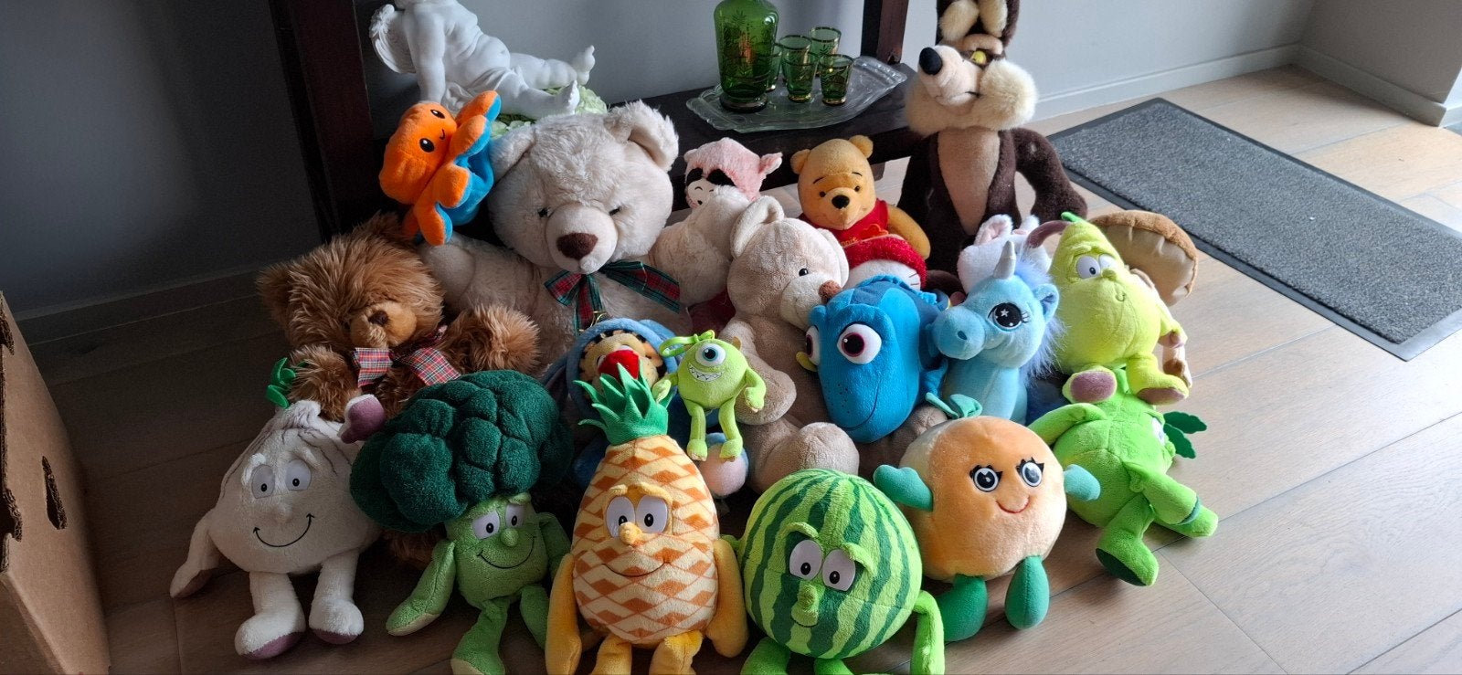 21 knuffels voor 10€, Ophalen