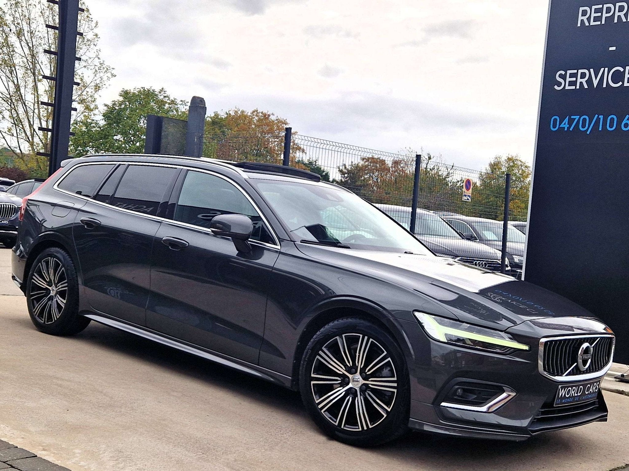 Volvo V60 2.0 D4 Inscription Geartronic - BOITE AUTO - TOIT, Auto's, Gebruikt, 4 cilinders, 1969 cc, Leder