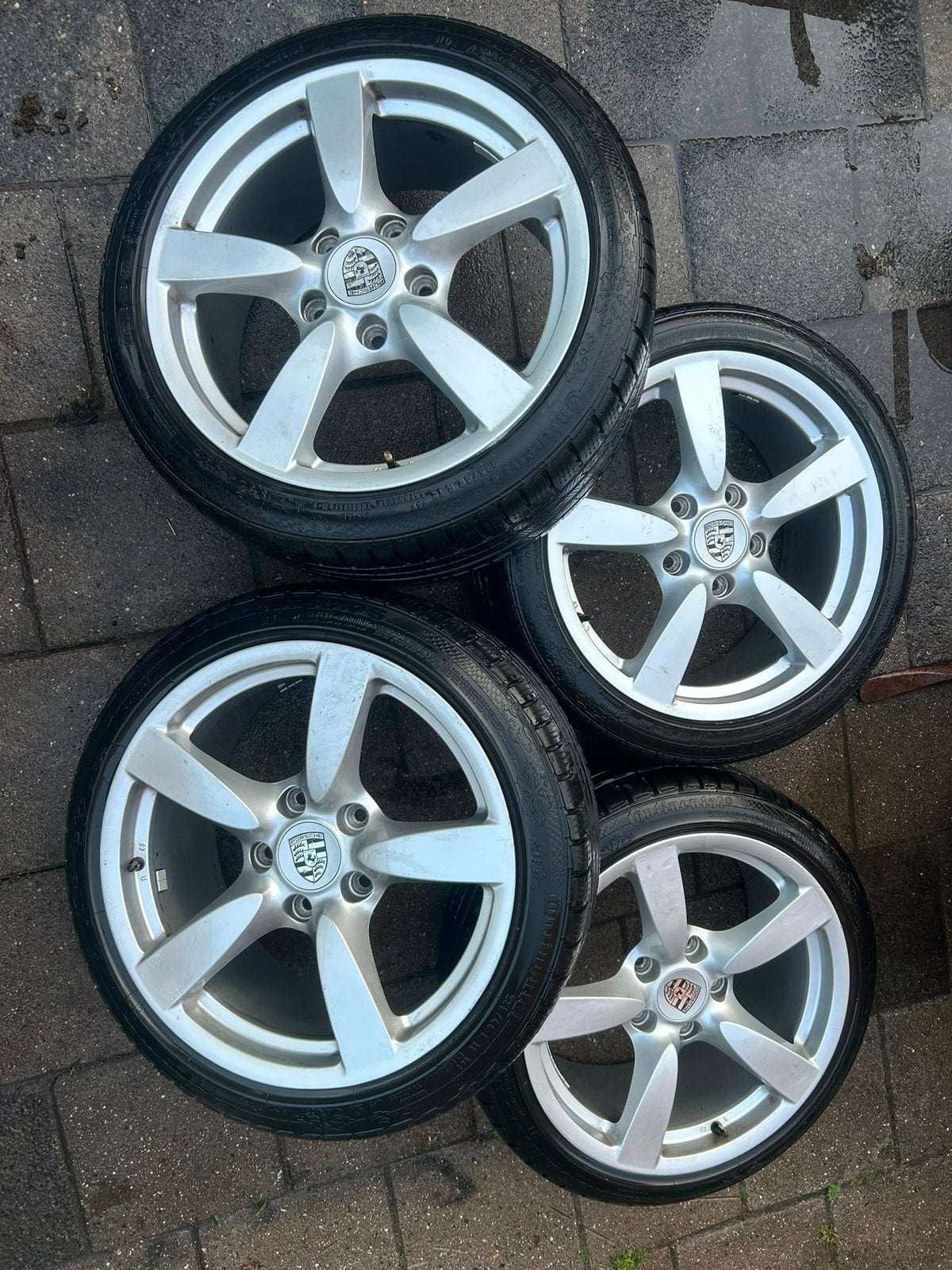 Velgen met winterbanden porsche 987, Auto-onderdelen, Banden en Velgen, Ophalen, 18 inch, Gebruikt, Velg(en)