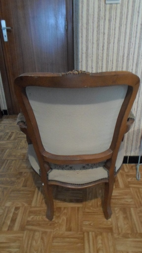 louis xv stijl, stoel met rietzitting, zetel jaren 1920, Enlèvement