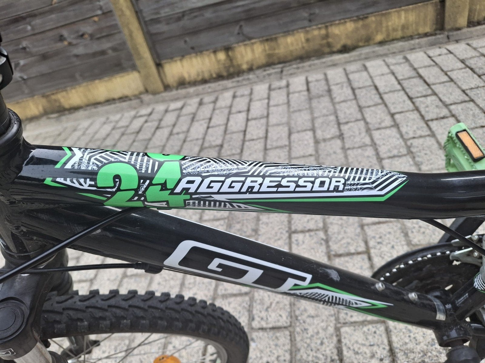 Kinderfiets mountainbike 24" GT aggressor, Fietsen en Brommers, Ophalen, 20 inch of meer, Gebruikt, Velgrem
