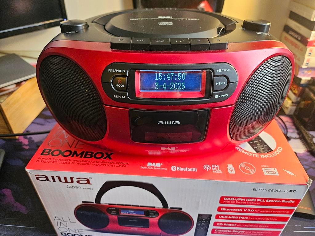 Boombox Aiwa, Ophalen of Verzenden, Radio