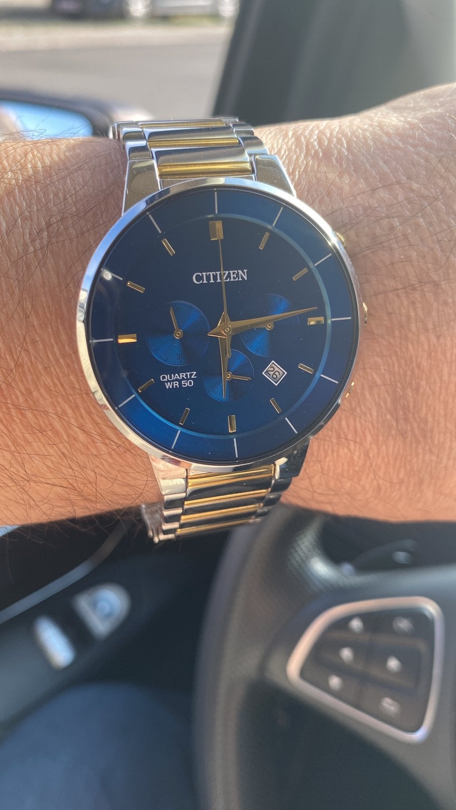 Citizen horloge heren chrono graaf, Handtassen en Accessoires, Ophalen of Verzenden, Zo goed als nieuw, Polshorloge, Citizen