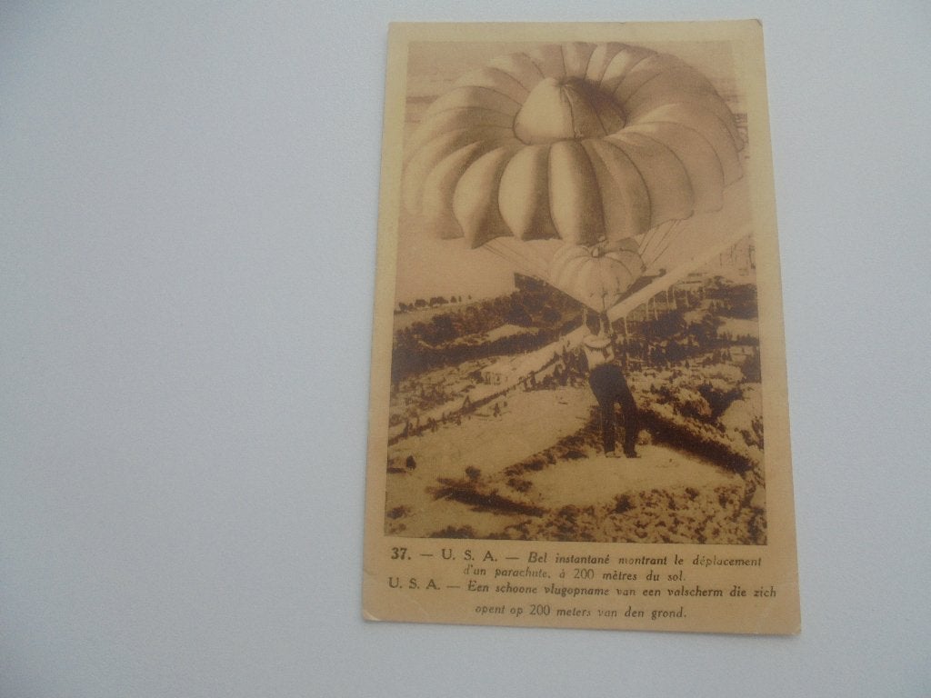 valscherm dat opent op 200 meter van de grond, Verzenden, 1920 tot 1940, Ongelopen, Overige thema's