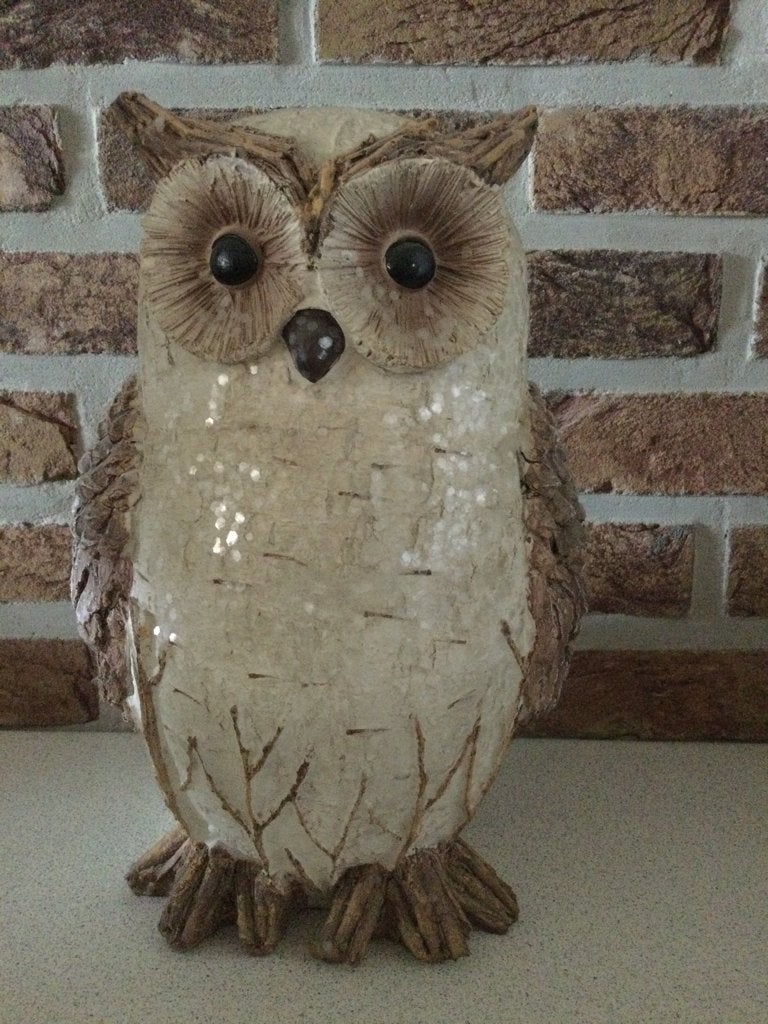 Uil decoratie, Ophalen, 28 cm, Meerkleurig, Decoratieobject