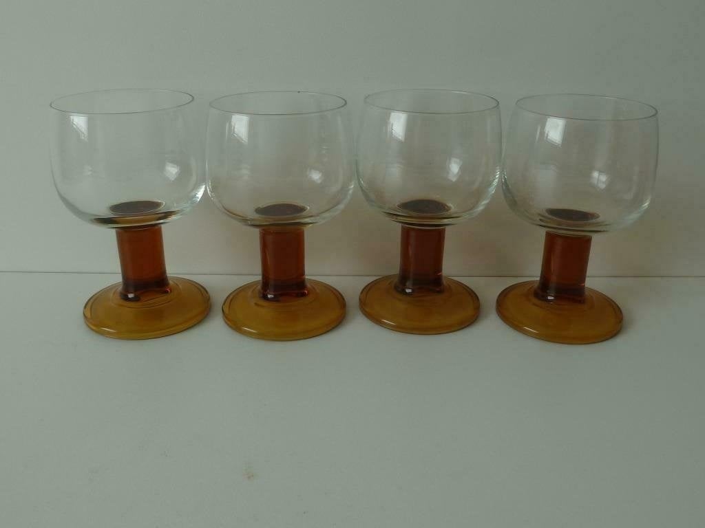 knappe vintage glazen -voor wijn of cocktail-moezelwijn, Ophalen of Verzenden