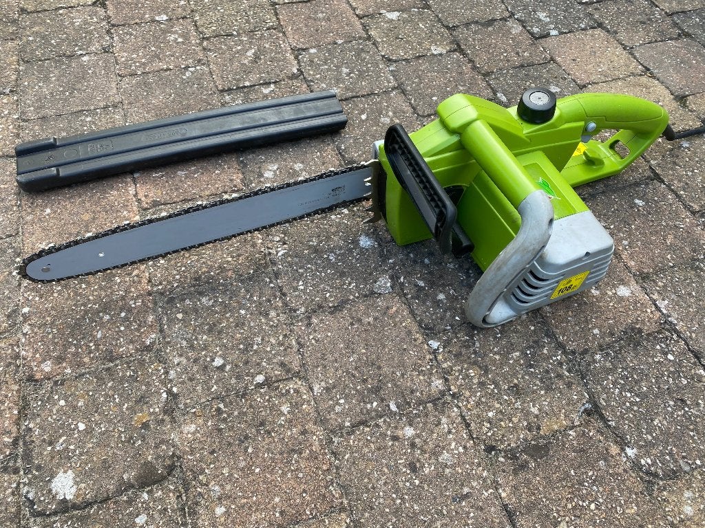 Elektrische kettingzaag, Ophalen, Gebruikt, Kettingzaag