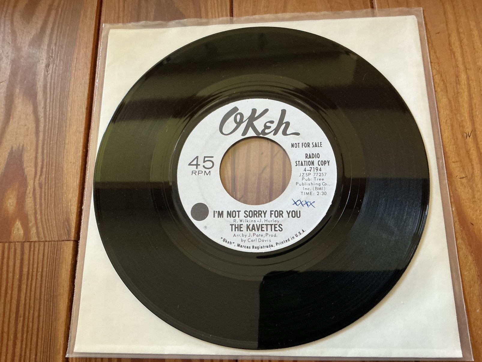 7” The Kavettes - I’m not sorry for you, Cd's en Dvd's, Vinyl | R&B en Soul, Ophalen of Verzenden, Gebruikt