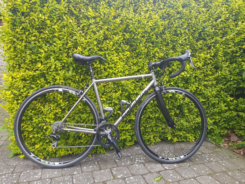 Van Nicholas titanium racefiets, Fietsen en Brommers, Fietsen | Racefietsen, Gebruikt, Heren, Overige merken, 15 tot 20 versnellingen