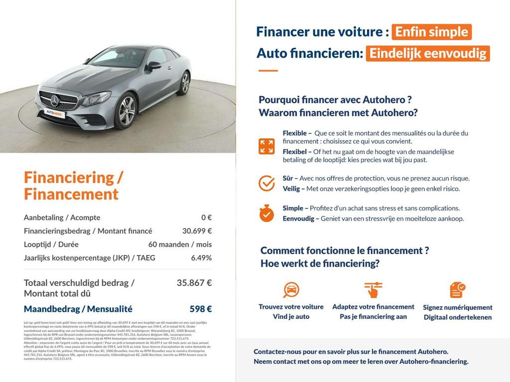 Mercedes-Benz E-Klasse 400 E 400 4Matic AMG Line (bj 2018), Auto's, Automaat, 4 zetels, Gebruikt, Zwart