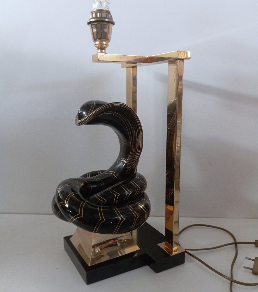 EXCLUSIEVE GIULIA MANGANI COBRA LAMP (Roberto Estevez), Ophalen of Verzenden, Gebruikt, Sfeerlamp, 50 cm