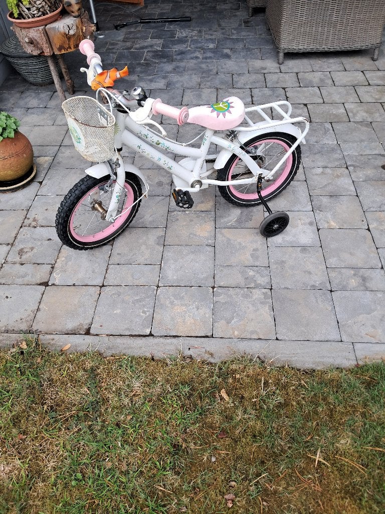 Meisjes fietsje 14 inch, Ophalen, Gebruikt, Schijfrem, 14 inch of minder