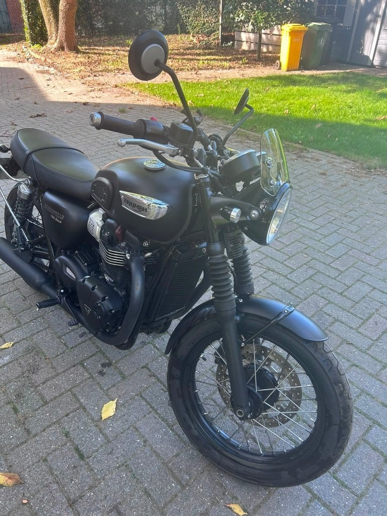 Triumph Bonneville T100 Matt Black edition, Motoren, 2 cilinders, Motorrijbewijs A, 900 cc, ABS