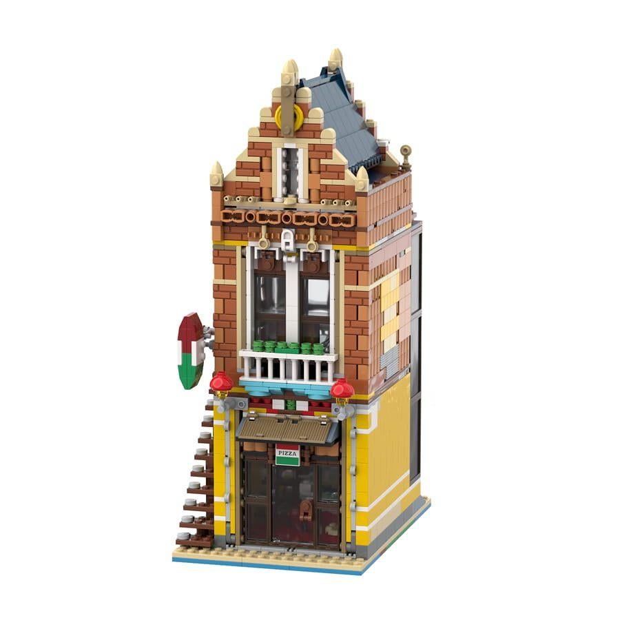 Lego MOC - 150431 Pizzeria, Instructions incluses, Lego, Ensemble complet, Comme neuf