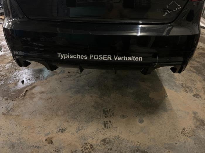Achterbumper van een Audi RS3 (LY9T), Gebruikt, -, -, Bumper