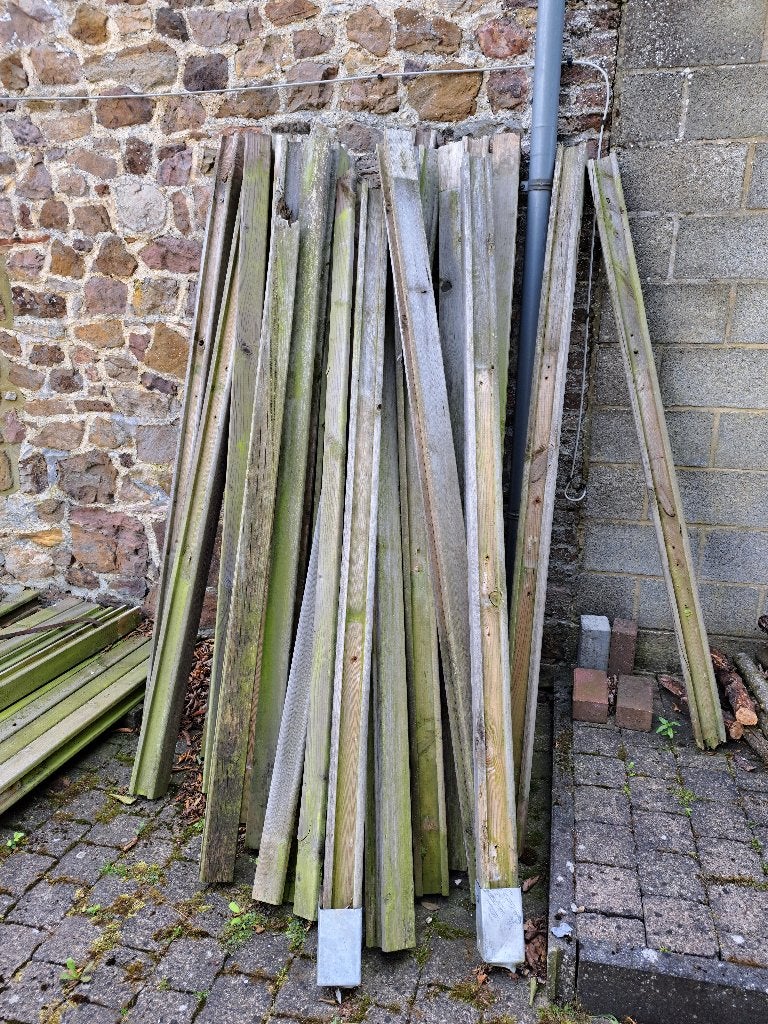 Douglas-sparpalen, Ophalen, Gebruikt, 180 tot 250 cm, Palen