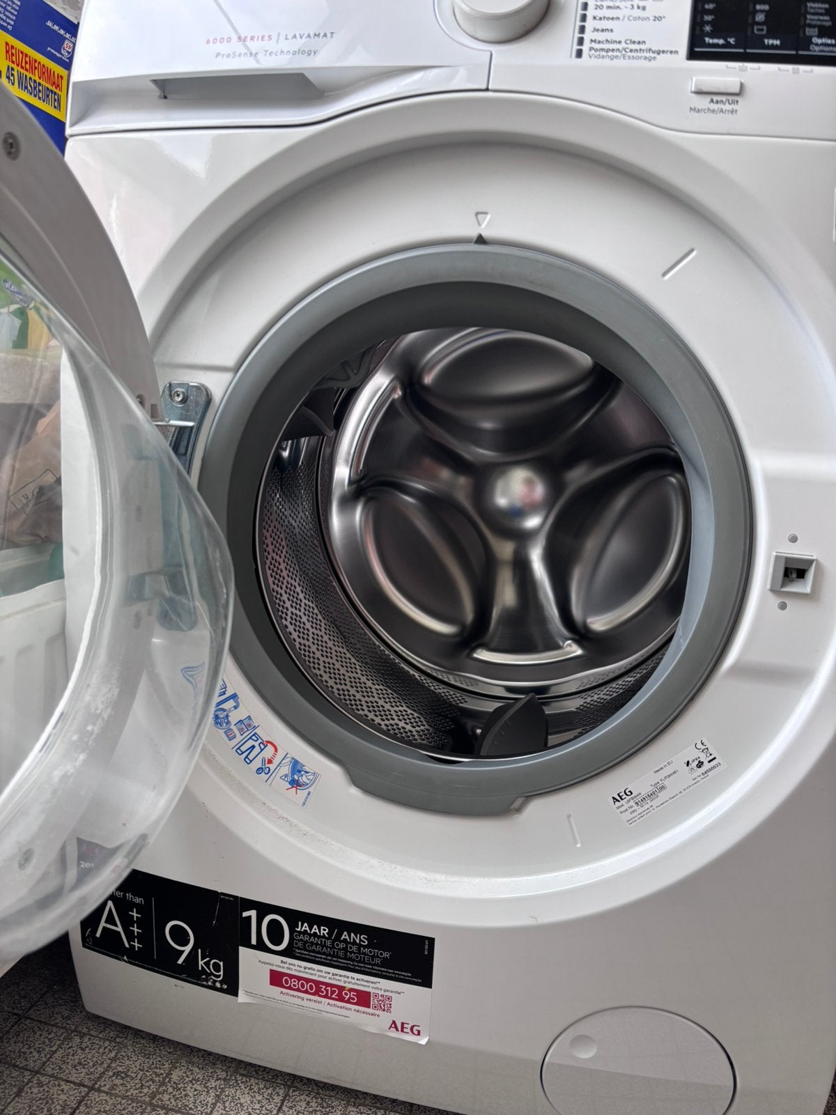 AEG wasmachine, Elektronische apparatuur, 8 tot 10 kg, Ophalen, Gebruikt