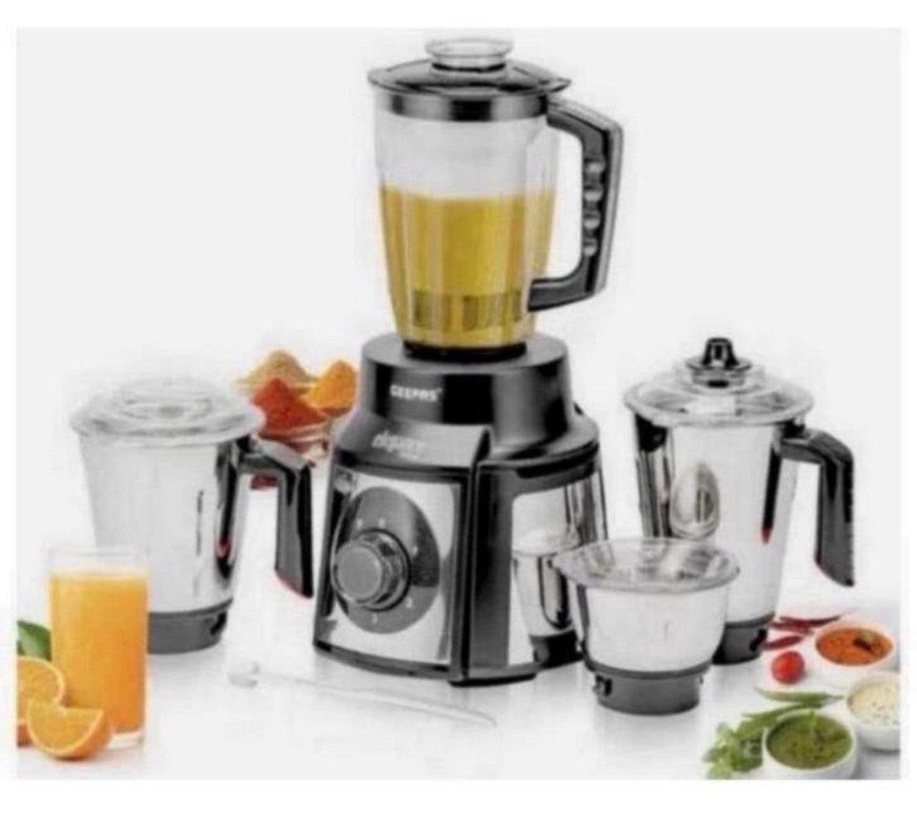 Mixeur 5 en 1, 1000 W, presse-agrumes, 1,5 L + tasses, Enlèvement ou Envoi, Neuf, Résiste au lave-vaisselle, 3 vitesses ou plus