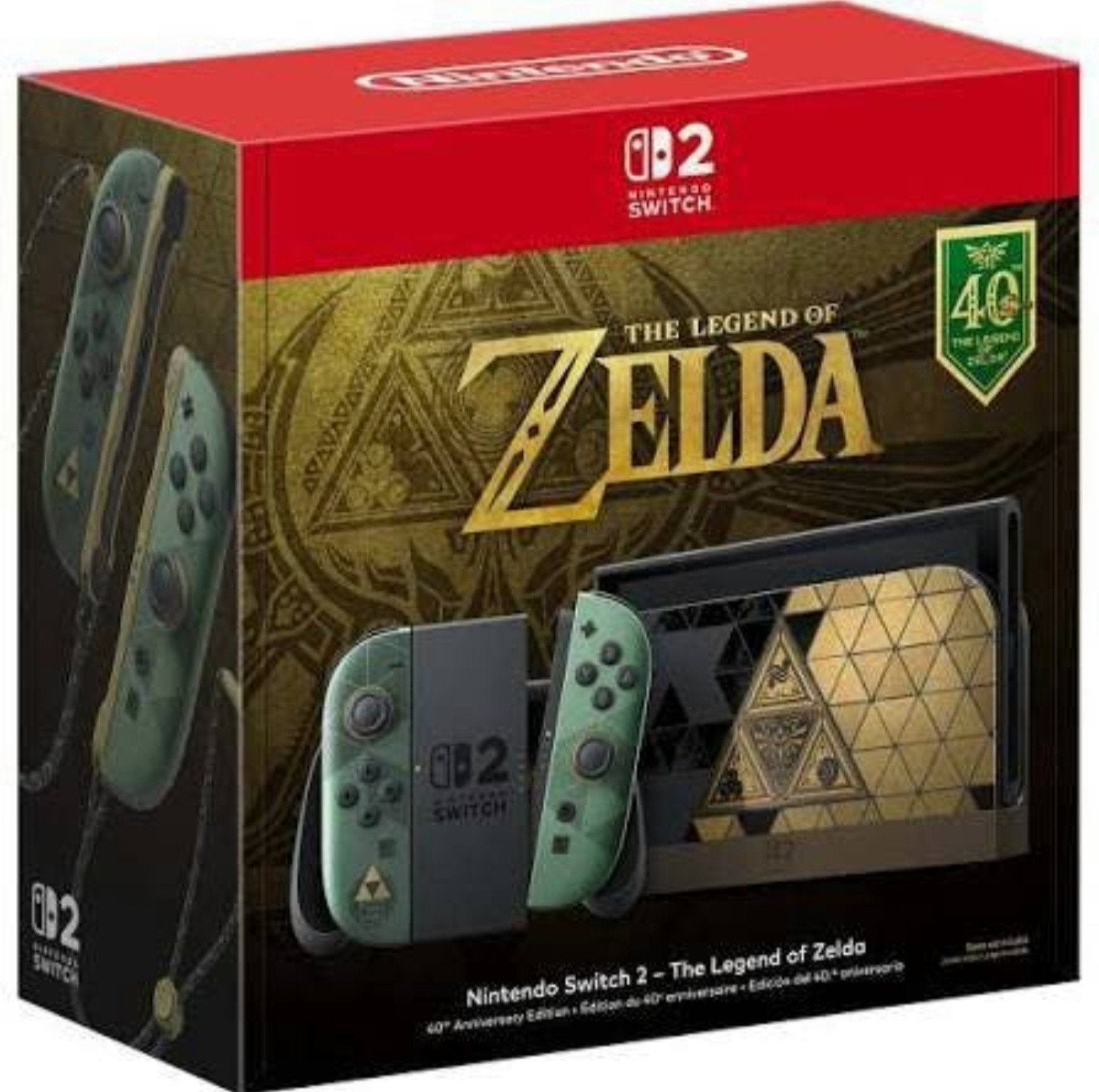 Nintendo Switch 2 40-jarig jubileumeditie The Legend of Zeld, Games en Spelcomputers, Ophalen, Nieuw, Met 1 controller, Switch Original